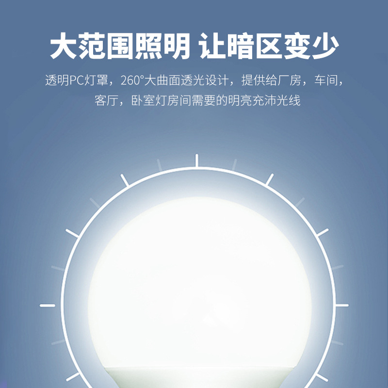 Picture of Led Bulb Household Energy-Saving Eye Protection Bulb E27 Screw Super Bright Light Source 3 Watts 5 Watts 7 Watts Incandescent Lamp