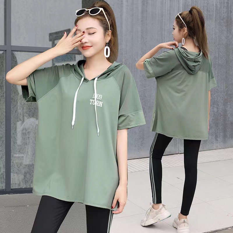 Yoga Wear Summer New Quick-Drying Fitness Sports Running Playing High-End New Large Size Blouse Ins Yoga T-Shirt