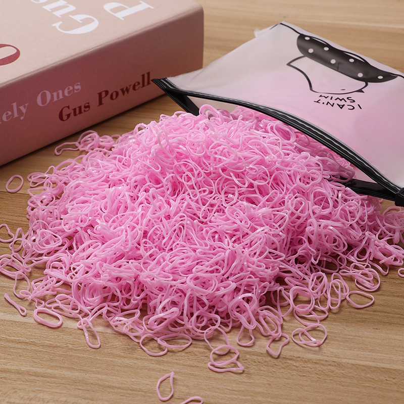 Picture of Children's Hair Rope Disposable Rubber Band Girls' Baby Strongly Pull Constantly Boxed Small Hair Rings Do Not Hit Hair Rope