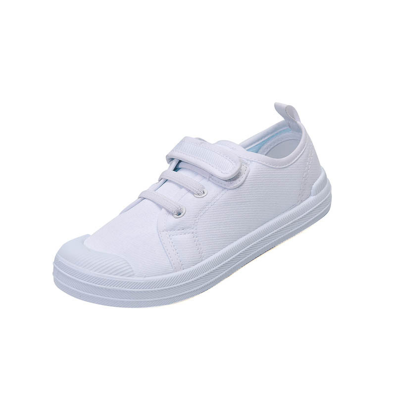 Picture of Children's Shoes Kindergarten Indoor Shoes Dance Shoes Boys and Girls Velcro White Cloth Shoes for Students Children Small White Shoes Batch