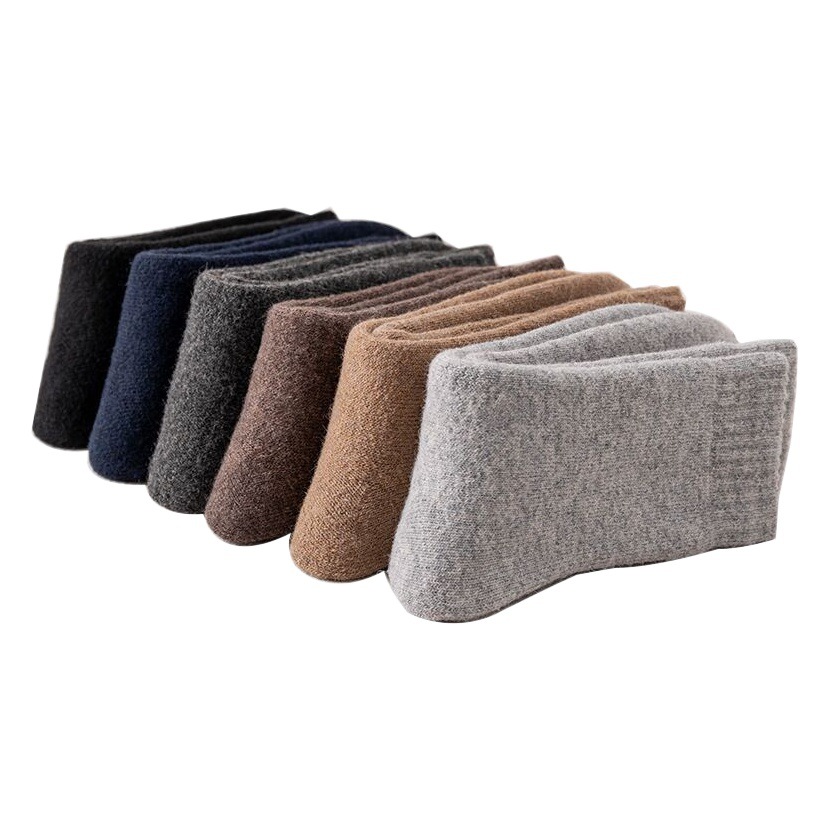 Super thick ladies warm socks autumn and winter warm padded tube socks men's plus velvet Terry socks wholesale towel socks