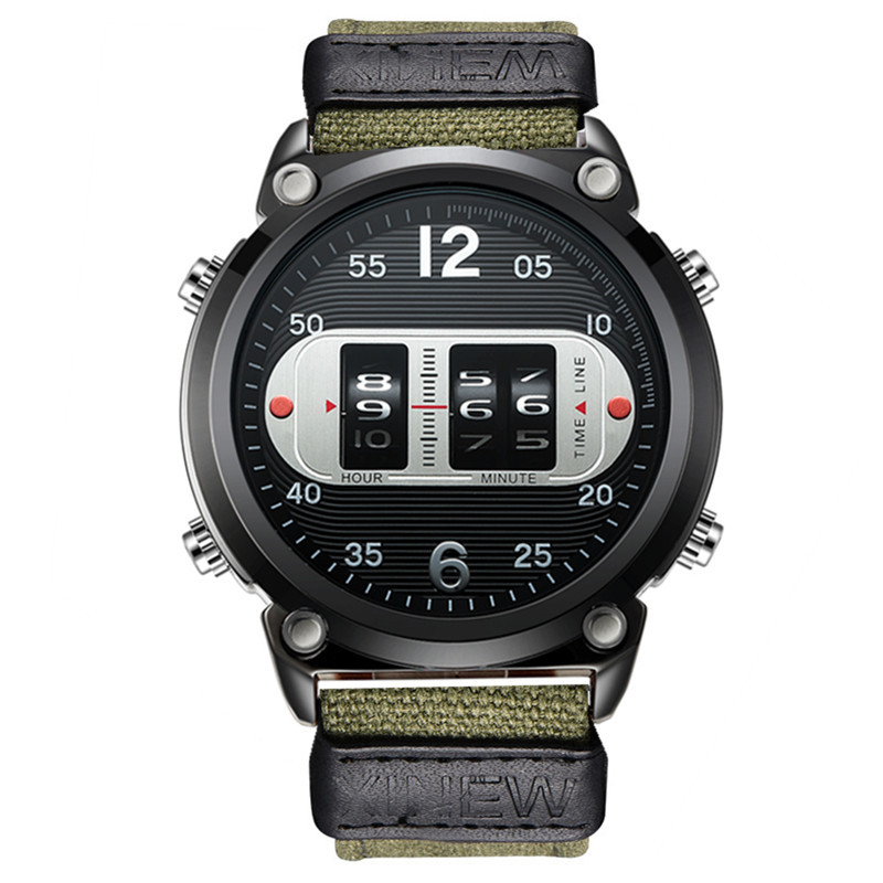 Foreign trade new brand watches men's AliExpress fashion nylon strap roller creative design men's watch a generation of hair