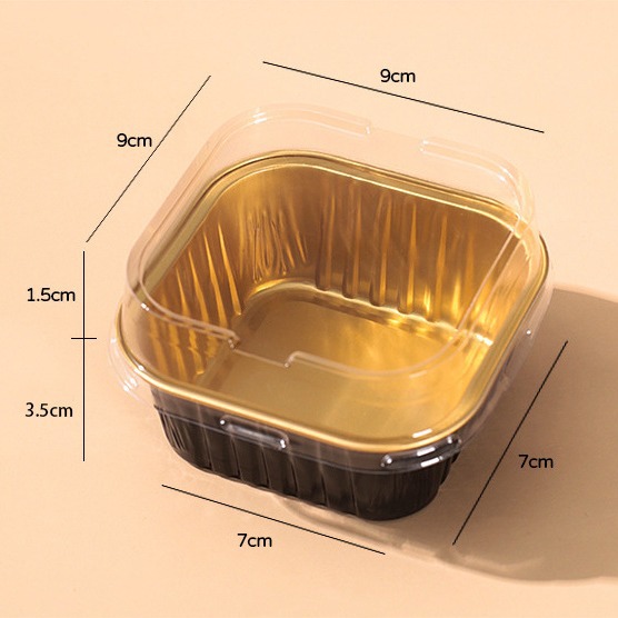 Iceberg lava packing box chocolate cake box mold sticker mousse tiramisu dessert square container