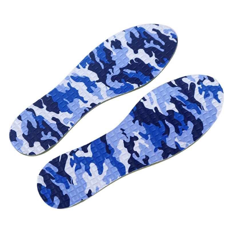 PU sports insoles shock-absorbing breathable sweat-absorbent running unisex super soft military training insoles