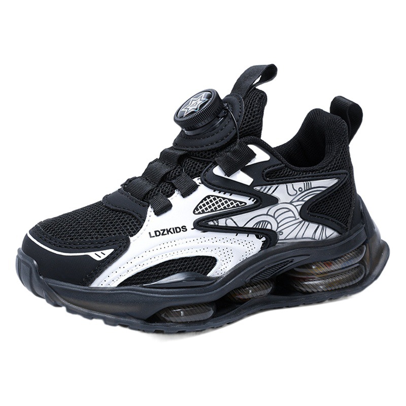 Children's spring and autumn breathable mesh surface fashion sneaker middle and big children student running shoes factory wholesale one-piece delivery
