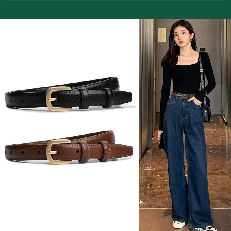 2025 New Trend Korean Versatile Women's Belt Durable and Strong Versatile Decorative Skirt with Denim Belt