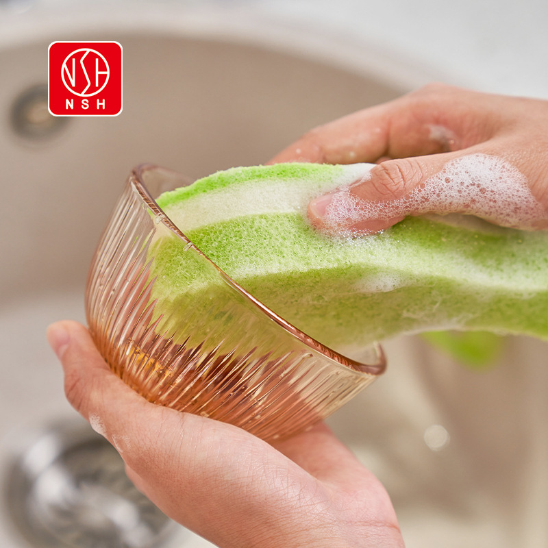 Picture of NSH. Household sponge wipe creative fish-shaped three-layer kitchen cleaning scouring pad magic scrub dish artifact