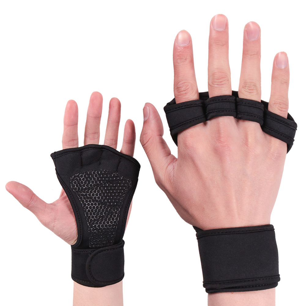 Fitness Palm protection gloves equipment non-slip wrist protection lying push-pull horizontal bar pull-up hard pull with grip for men and women