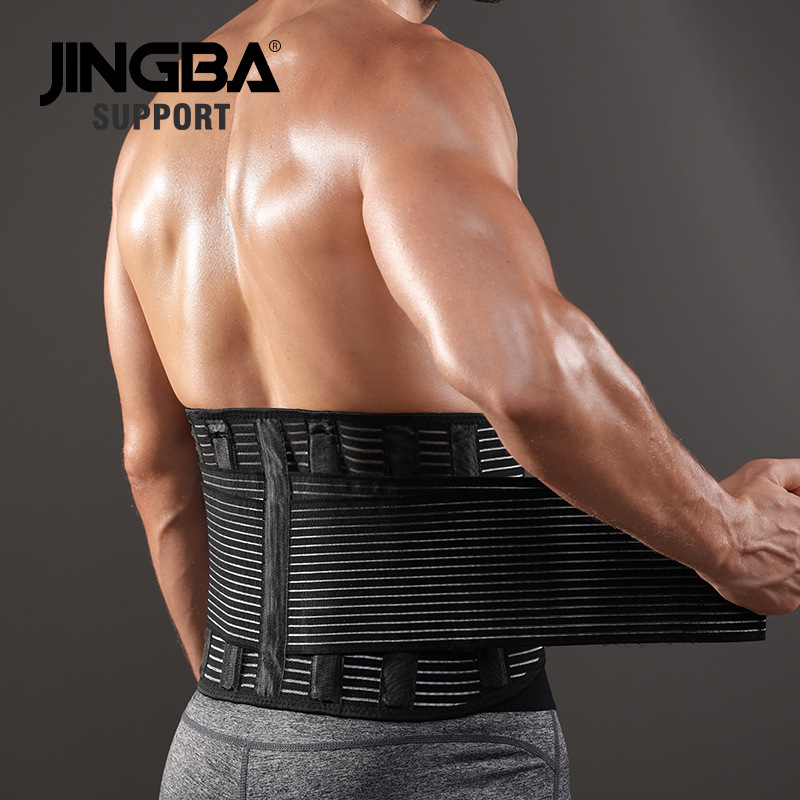 JINGBA waist protection adult breathable pressure belt weightlifting cycling fitness outdoor training sports manufacturers wholesale