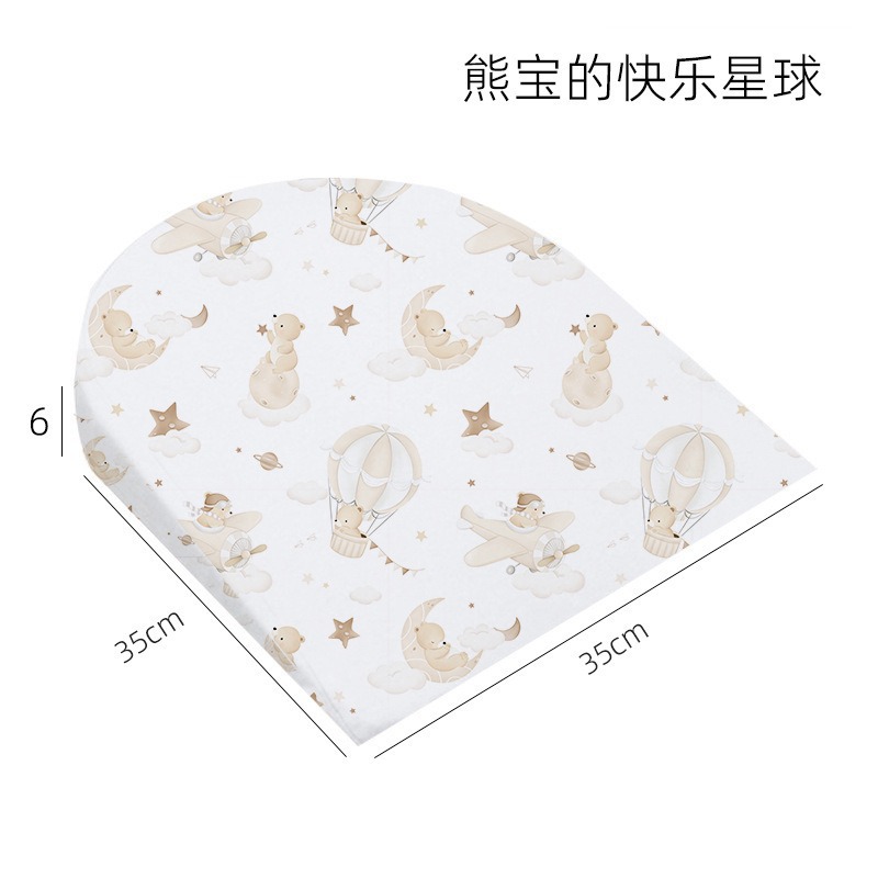 Picture of Anti-spitting Baby Pillow Relieving Spitting Slope Pillow Memory Cotton Neonatal Pillow Anti-overflow Milk Choking Cross-border Triangle Pillow