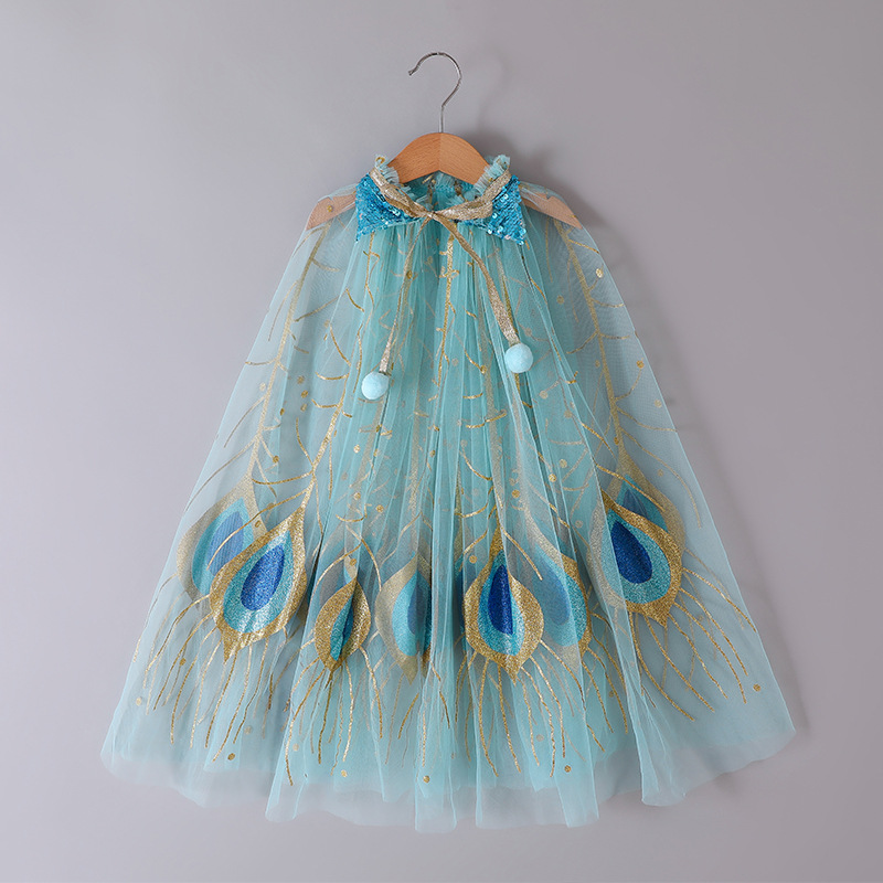 Cross-border children's clothing ins Amazon ebay gauze Cape Christmas Cape girls flash gauze thin shawl summer
