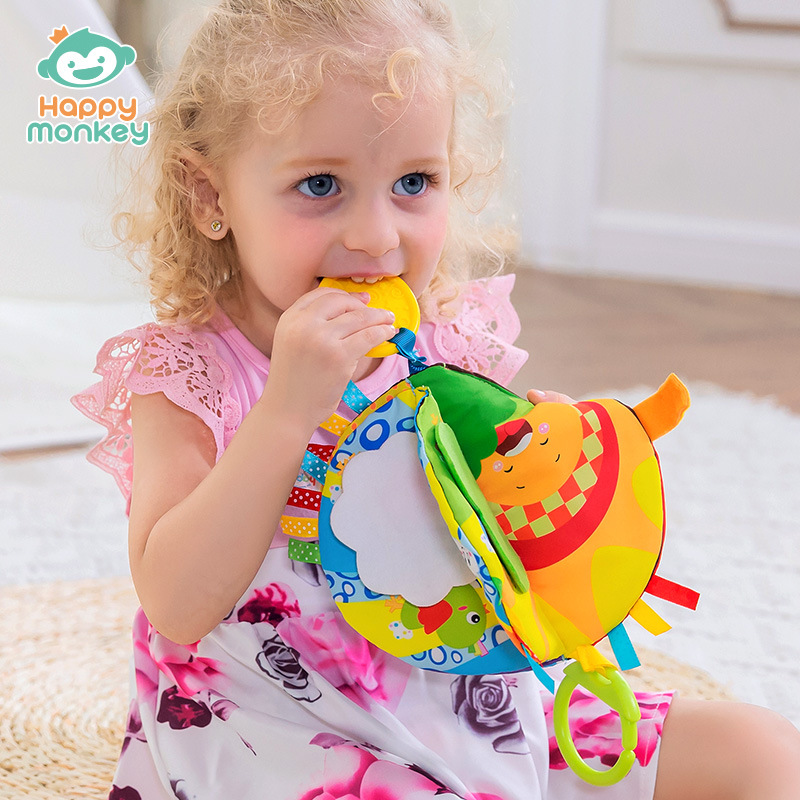 Happy Monkey Happy Monkey King Baby Cloth Book Can Not Be Torn 3D Stereo Cognitive Puzzle Hanging Type