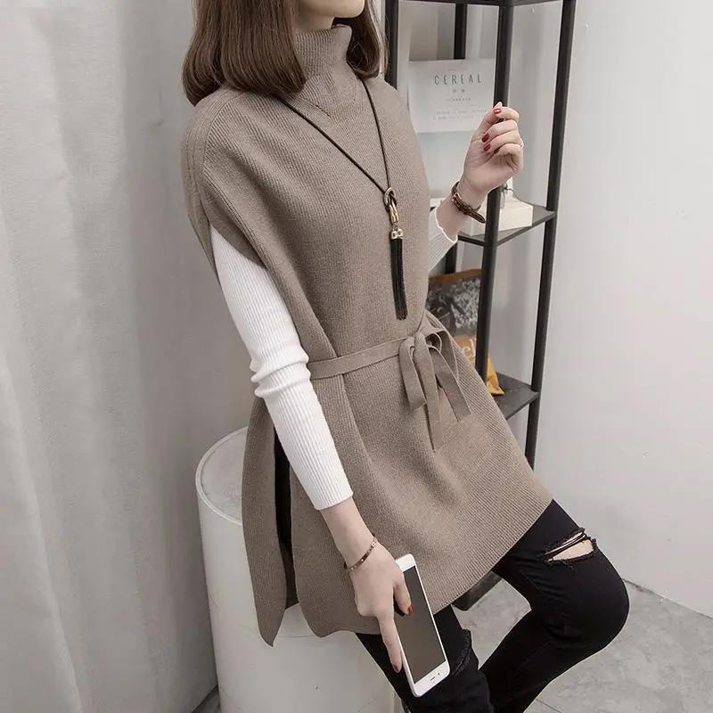 2023 Spring and Autumn New Korean style sweater sweater women's bottoming shirt vest two-piece Loose Women's easy to match long sleeve fashion