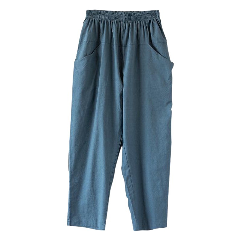 Nine-Point Harem Pants for Fat Mm, Versatile Casual Women's Pants Plus Fat Plus Size 100kg Loose Korean Style Harem Pants Trendy