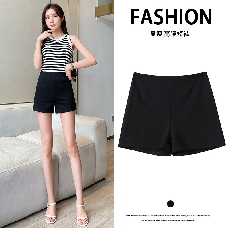 Underwear Missing Suit Shorts Women's Summer High Waist Slimming All-match Small Black Pants Anti-light Safety Belly-tucking Leggings
