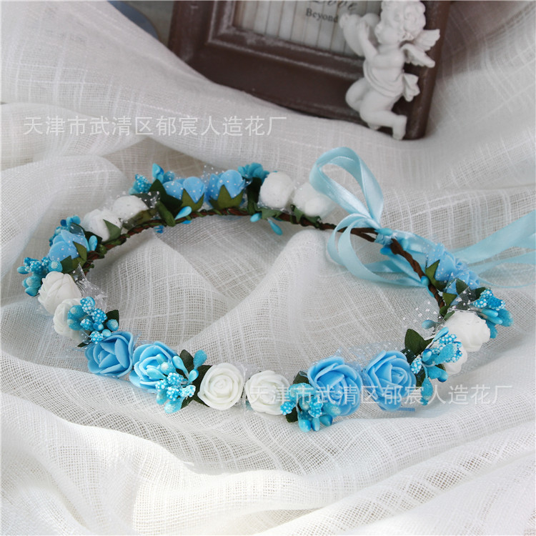 Single Layer Head Ring Strawberry Head Ring Bride Garland Photo Photography Jewelry Children Princess Headband Tourist Scenic Area Garland