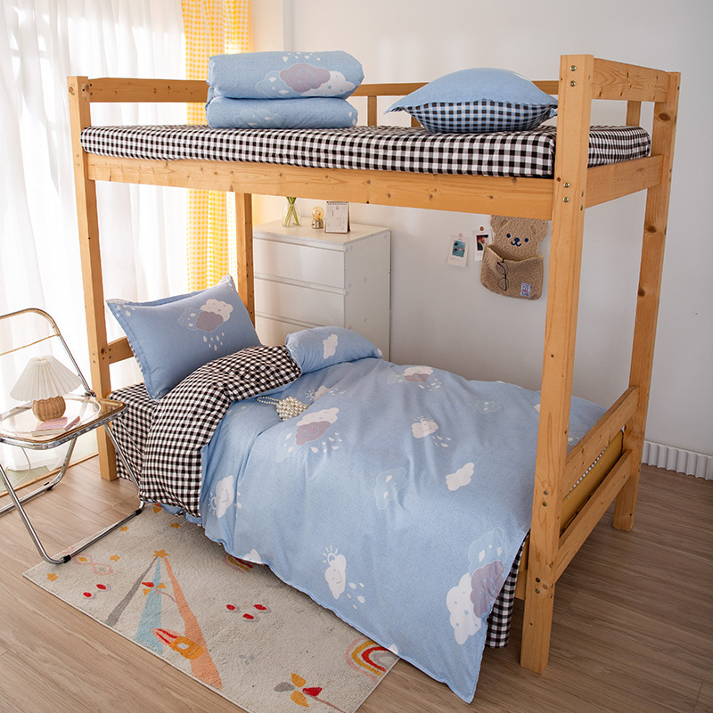 Picture of Bedding Set for Student Dormitory, Single-Person Quilt, Complete Six-Piece or Eight-Piece Set, Double-Person Warm Quilt Core, Full Mattress Set