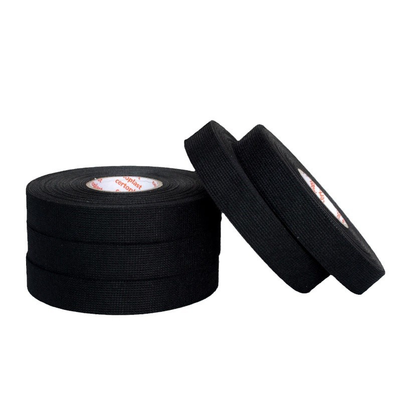 Picture of Shengtuo Certoplast535 black flame retardant automotive wiring harness temperature insulation anti-static flannel tape wholesale