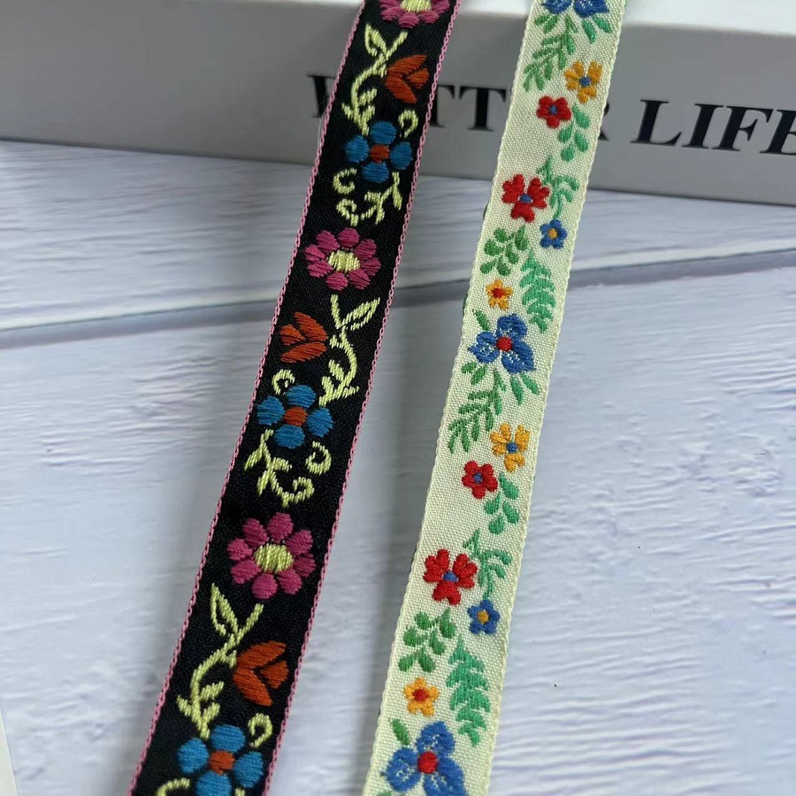 National lace jacquard ribbon cotton small flower pattern clothing accessories AH-2810 width 1.8CM