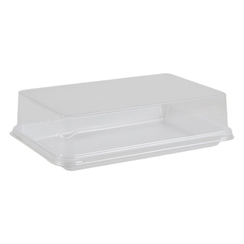 Large Rectangular PET Western Point Box Cake Roll Potato Egg Tart Blister Packaging Box Chinese Pastry Baking Packaging
