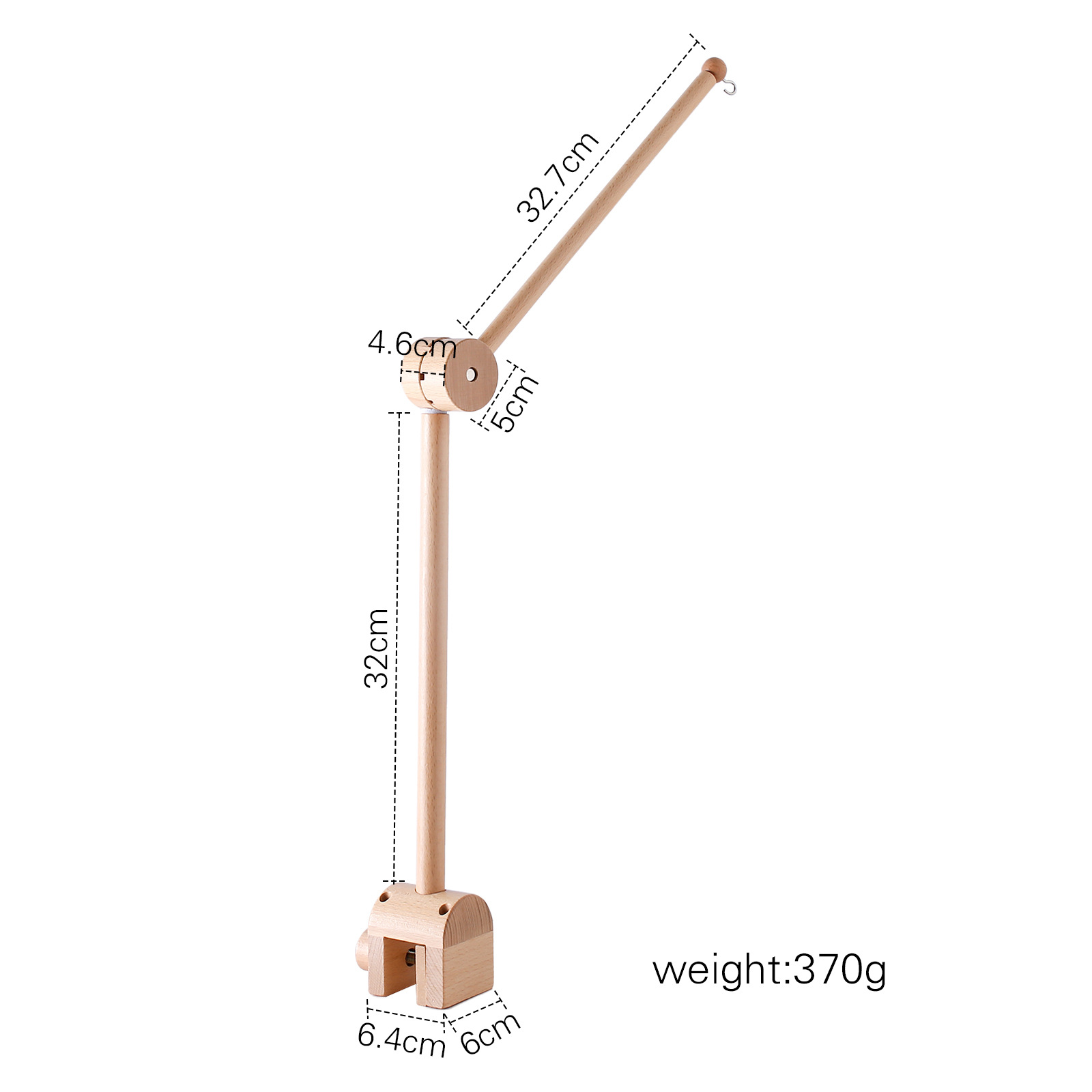 Picture of Amazon Simple Baby Bed Bell Wooden Bracket Mosquito Net Hanging Pole Bed Bell Accessories Newborn Comfort Bed Bell Bracket