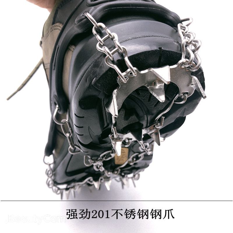 Picture of Factory direct supply 19-tooth outdoor ice and snow claw 201 stainless steel welded snow chain 19-tooth ice grip