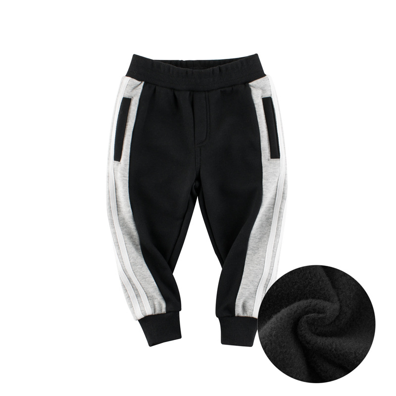 Picture of 27kids brand clothing Korean children's clothing wholesale autumn and winter new boys sports pants velvet children's pants