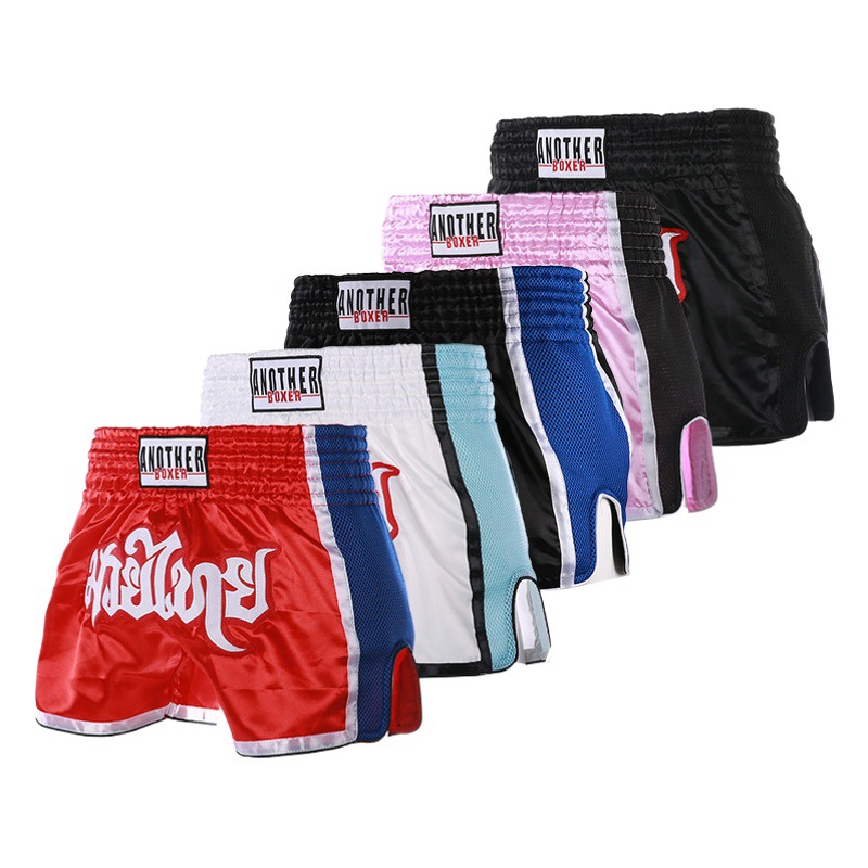 Picture of New Mesh Muay Thai Shorts Strong and Durable Simple and Beautiful Boxing Fighting Training Shorts Children Adult