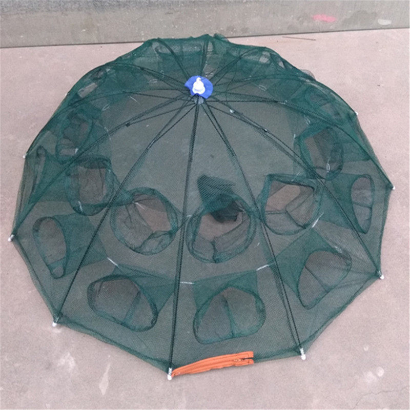 Picture of Automatic Foldableing Shrimp Net to Catch Eel, Loach and Crabs, Hand-Thrown Net Can Only Go in and Out, Fishing Cage, Fishing Gear Underwater