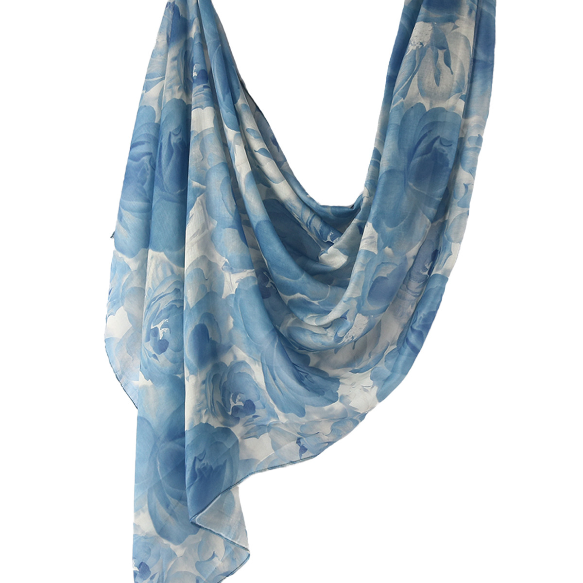 Picture of Best-Selling Watercolor Tie-Dye Cotton Scarf Arabian Satin Polyester Long Scarf Turkish Middle Eastern Scarf