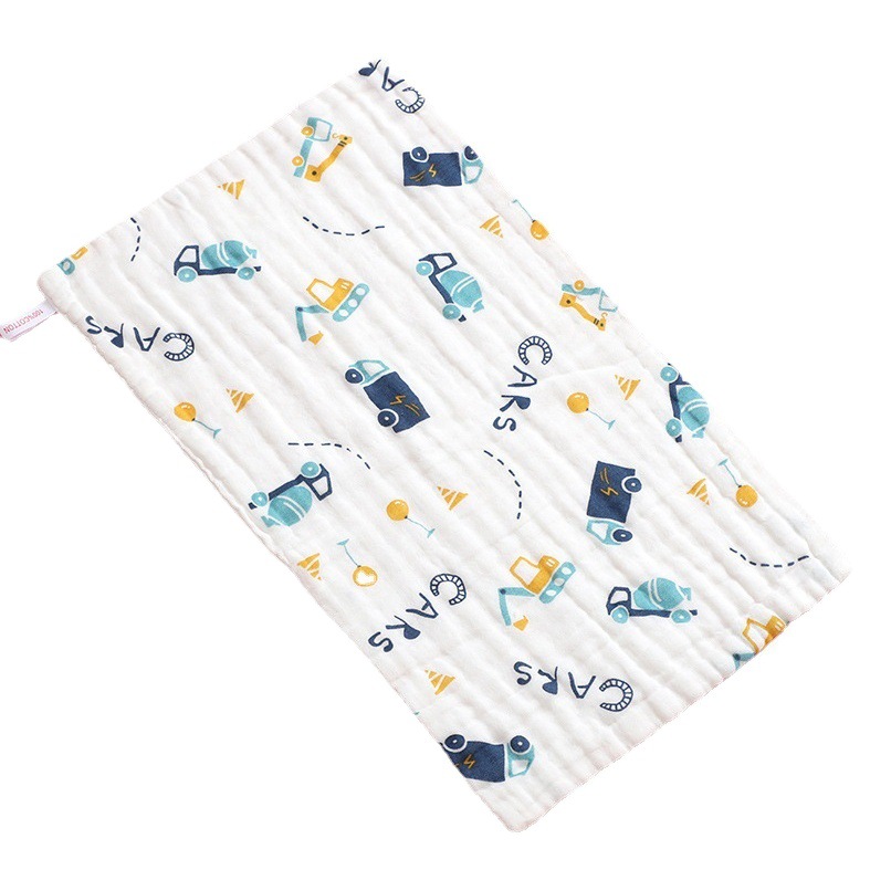 [strict selection] cotton gauze saliva towel small square baby cartoon high density children's towel towel children's towel