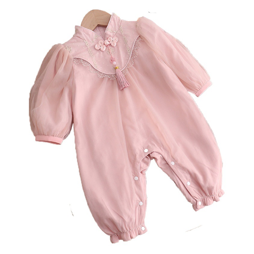 New Starting Point Clothing for Baby Girls, Spring Clothing, Infant Clothes, Jumpsuits, Newborn Baby Clothes, Outing Clothes and Rompers