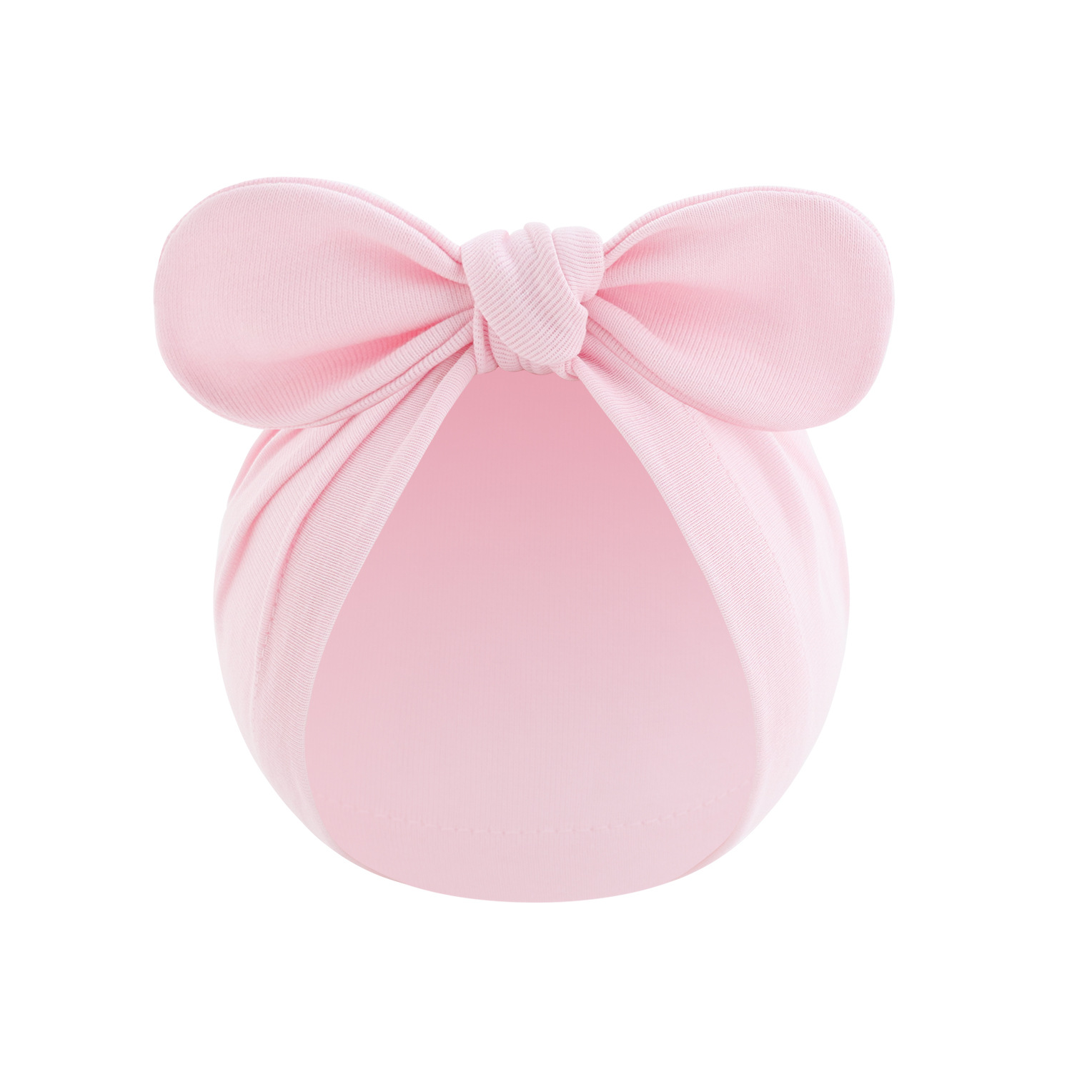 Picture of New children's solid color turtle cap baby Indian cap baby ball knotted cap ins Europe and America wholesale rabbit ear cap