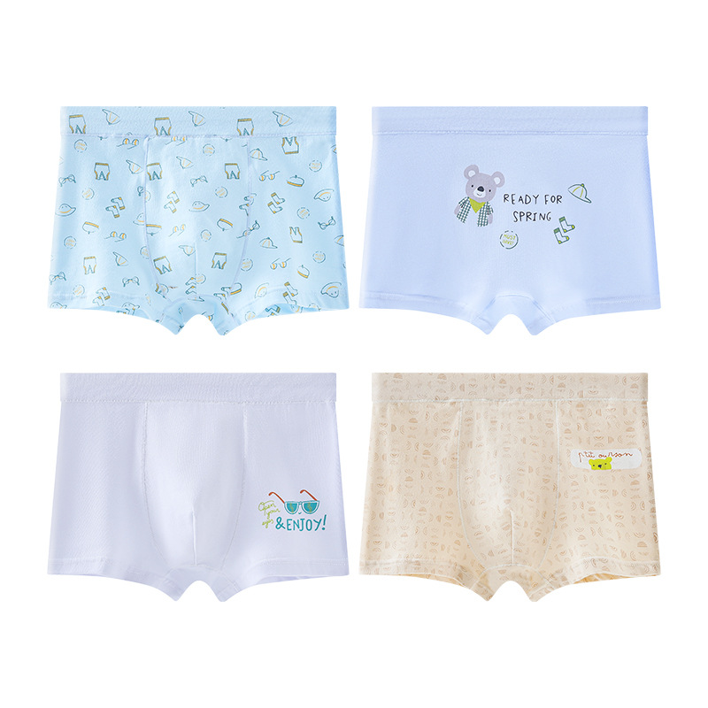Picture of Children's Underwear Boys' Class A Pure Cotton Bacteriostatic Boxer Underwear Children's Cotton Baby Children's Student Boxer Pants