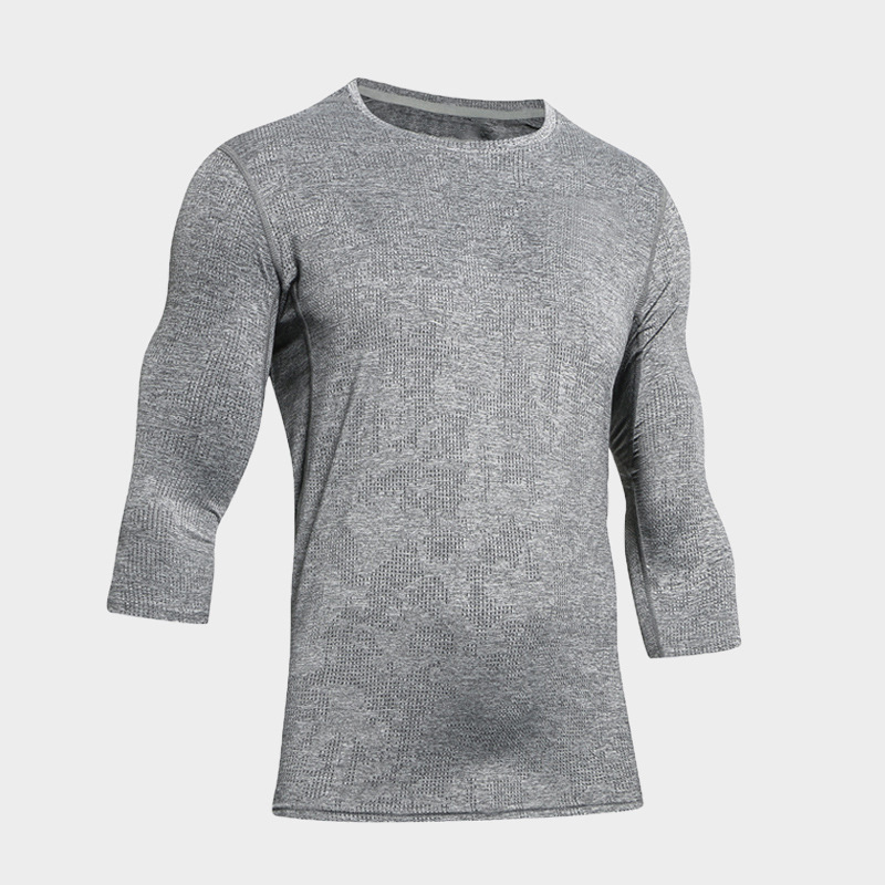 Picture of Summer Outdoor Quick-Drying T-Shirt Men's Jacquard Mesh Running Training Sports Short-Sleeved Top Loose Casual Versatile