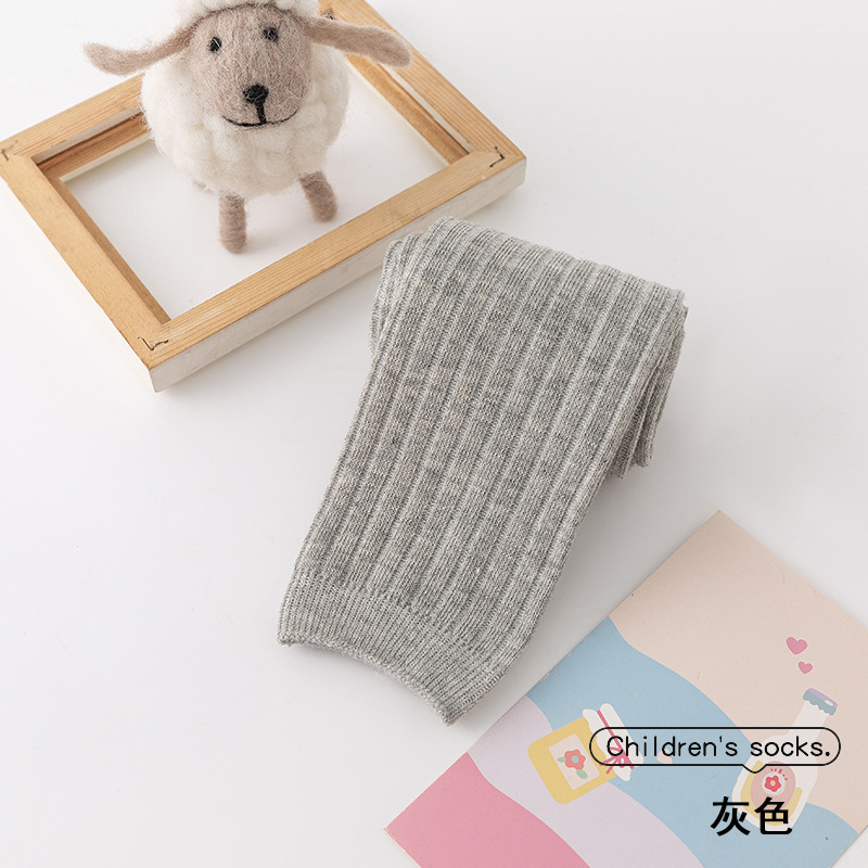 Picture of 23 children's leggings spring and autumn girls' tights Korean plain baby pants combed cotton high waist socks pants wholesale