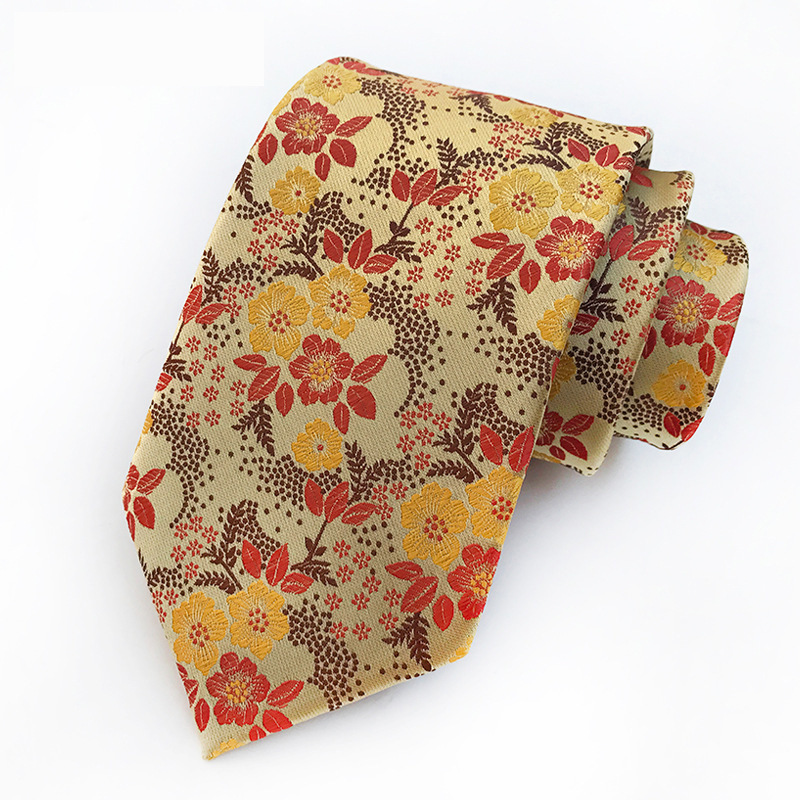 Picture of Tie men's in stock supply color polyester jacquard fabric source manufacturers wholesale