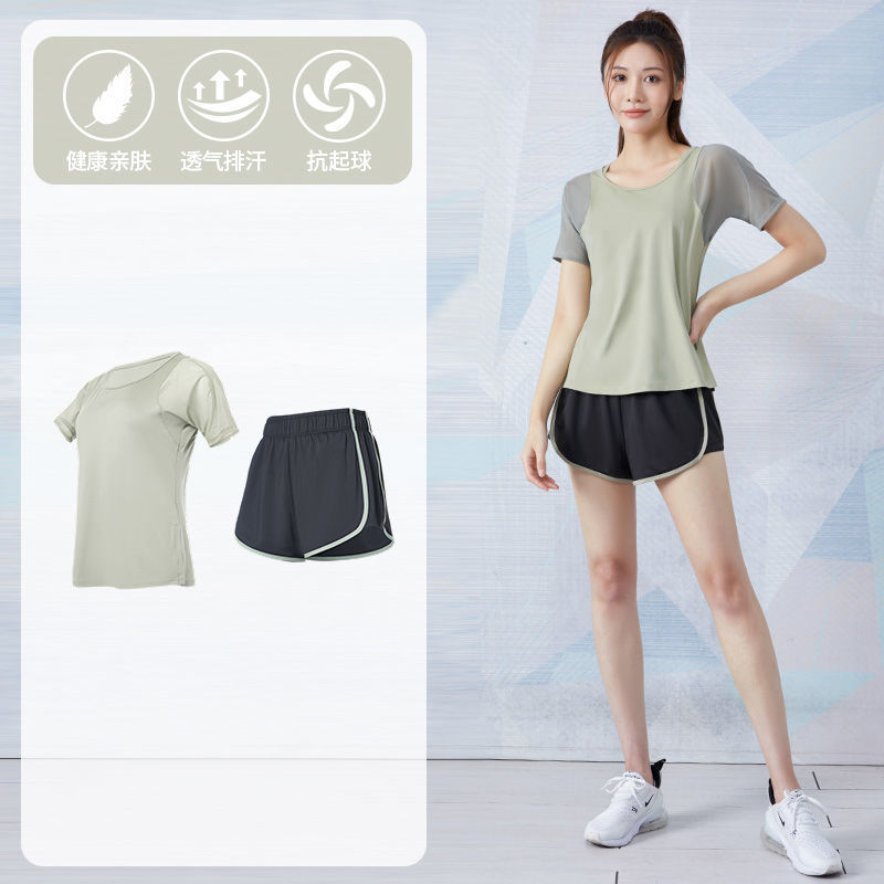 Picture of Yoga Suit Women's Summer Loose Slimming Breathable Quick-drying Clothes Fitness Running Fashion Casual Professional Sportswear