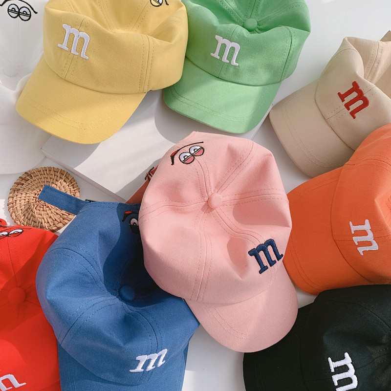 Picture of Children's Hat Baby Spring and Autum Peaked Cap Korean Letter Embroider Boys Autum and Winter Girls Kidsren Baseball Cap