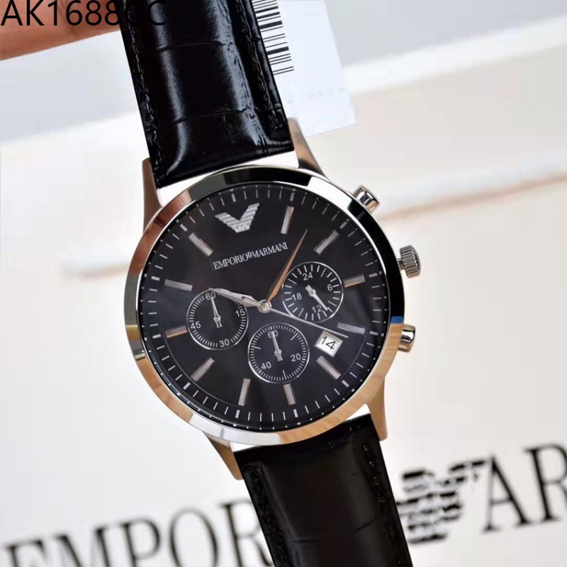 Factory Directly Approved Ashi Mashani Three-Eye Six-Pin Watch with Calendar Men's Casual Quartz AR2447AR2448