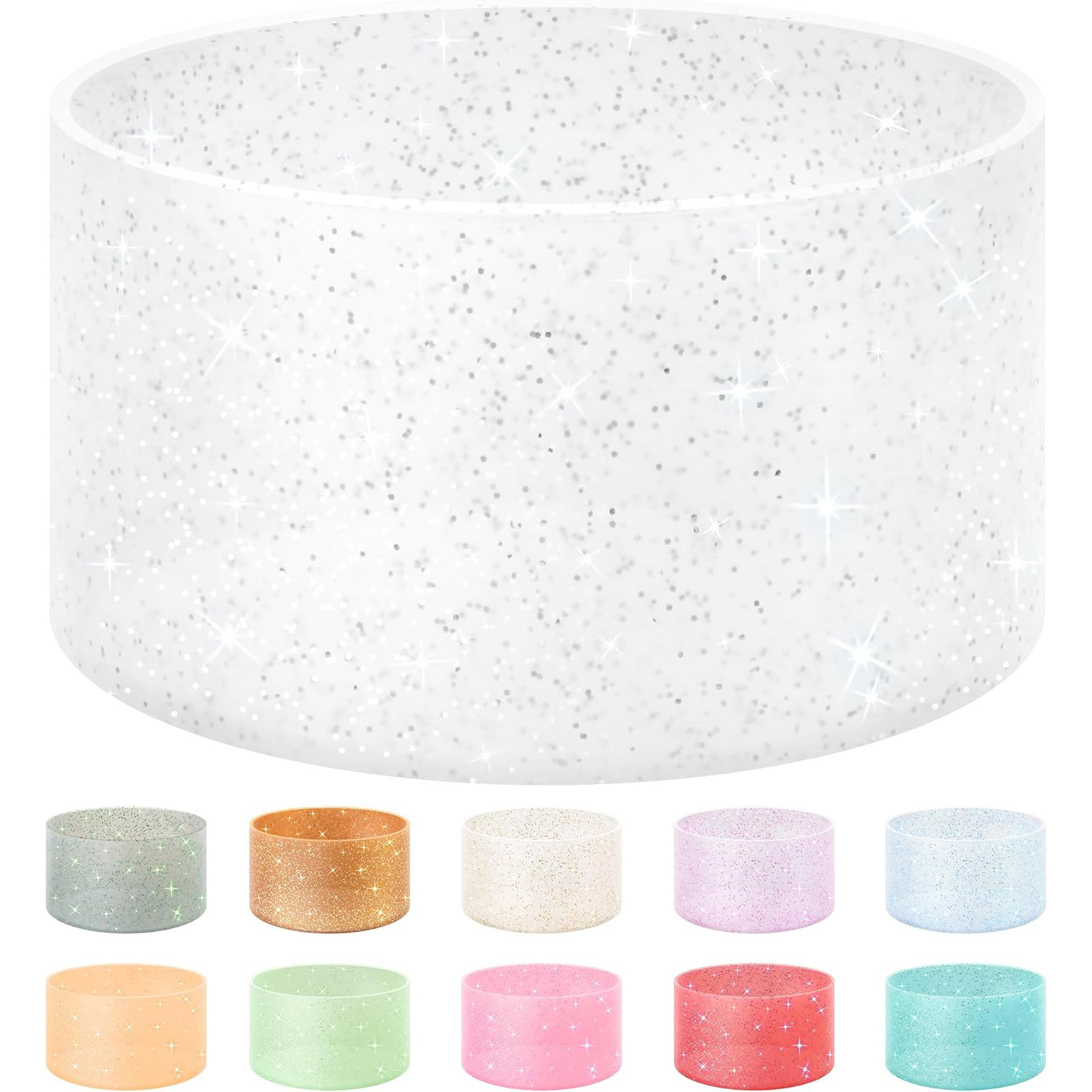 Stanley Glitter Cup Cover Ice Cup Cover Sports Water Bottle Space Cup Bottom Cover Car Water Cup Cover