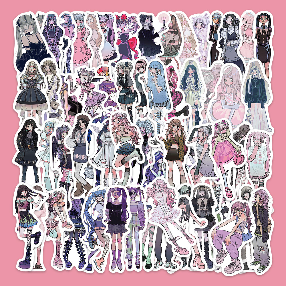 63 Korean style dimo girl wear stickers ins style high-looking fashion trendy Harajuku OOTD wear stickers