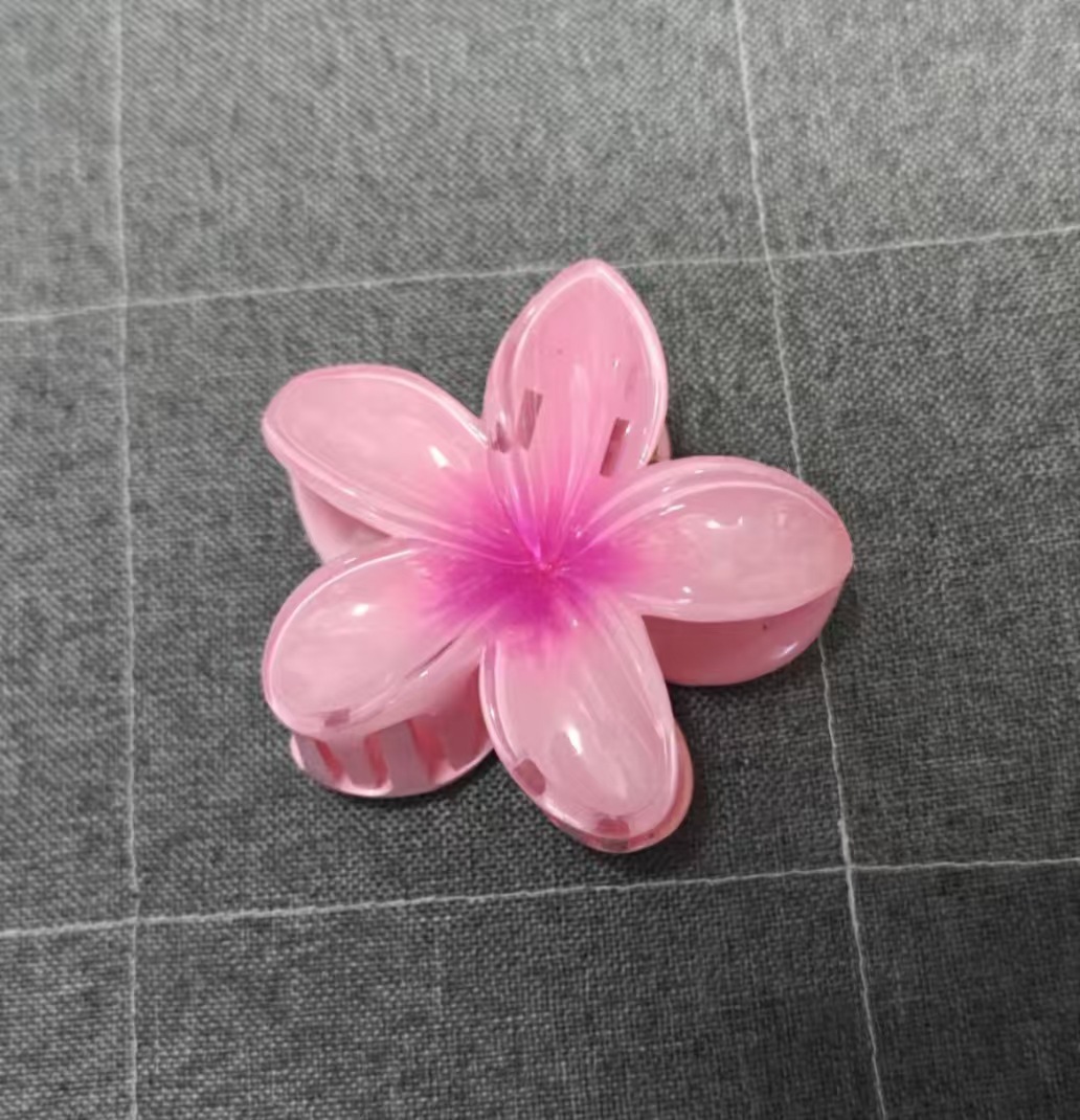 Picture of Cross-border egg flower clip large high-grade gradient Flower hairpin back head updo ponytail shark clip headdress