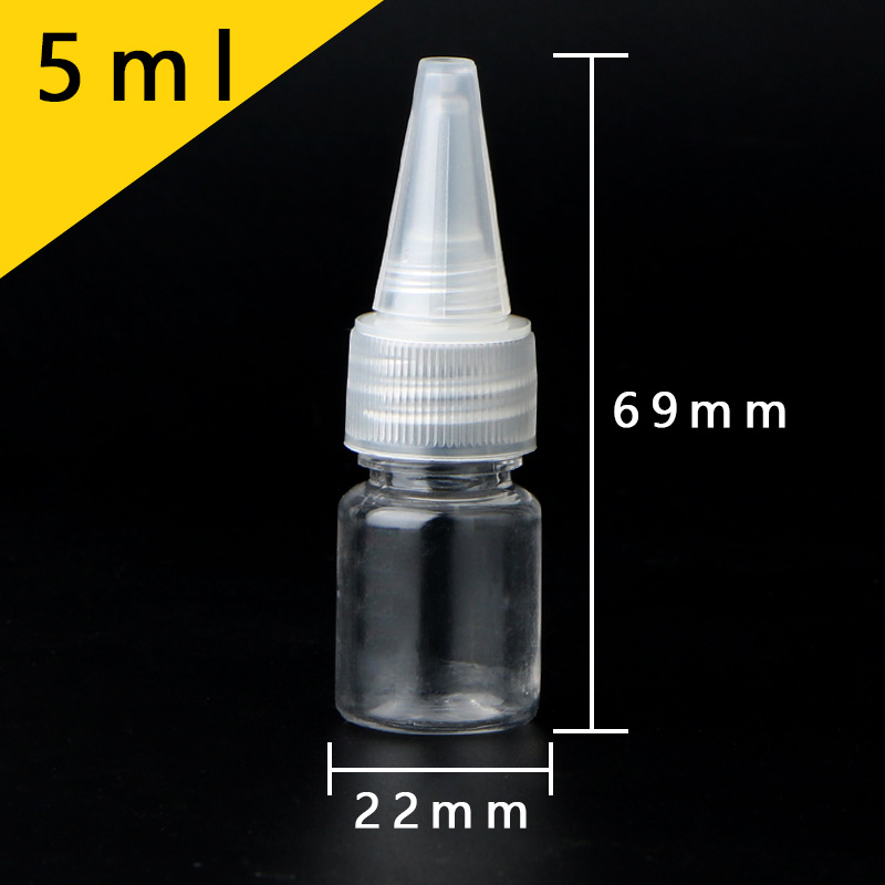 Picture of Wholesale 50 200 500ml ml squeeze bottle color bottle emulsion pigment bottled transparent plastic pointed nose bottle