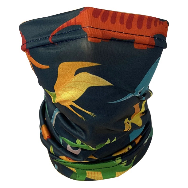 Children's Ice Silk Scarf Outdoor Sports Riding Sunscreen Printed Cartoon Varied Ear-Hanging Magic Scarf
