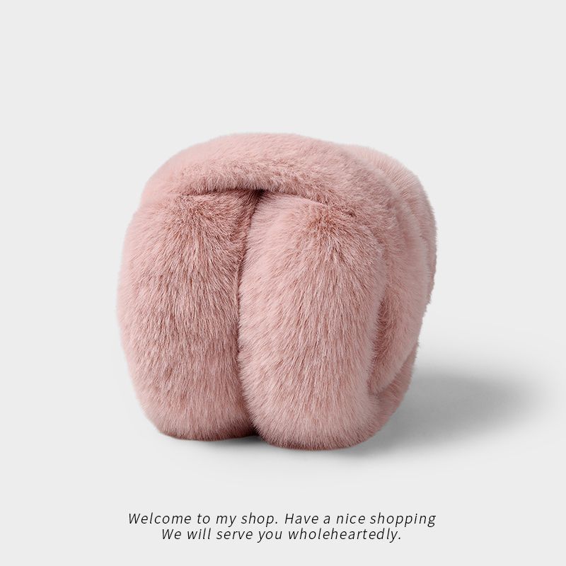 Picture of Plush earmuffs winter women's fashion winter warm Earmuffs Ear protection earmuffs foldable anti-freezing earmuffs for students 2
