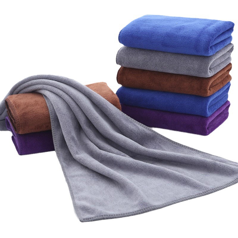 Picture of Coral fleece 250g barber shop shampoo beauty salon special towel thickened absorbent quick-drying towel cleaning cloth