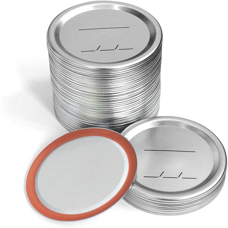 Cross-border Source 70mm Mason can lid tinplate split cover supports printing logo Amazon hot sale