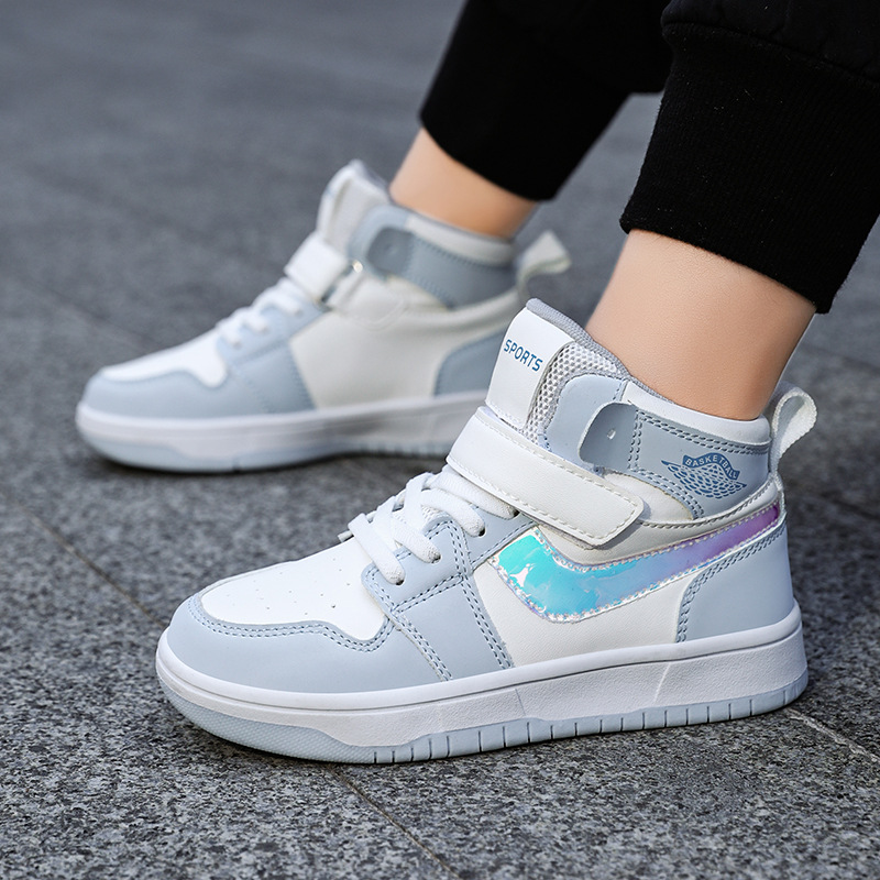 New Boys' Sports Shoes: Leather Non-slip Wear-Resistant Children's Sports Board Shoes, fashionable versatile casual non-slip sneakers