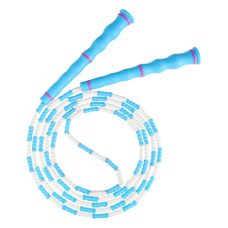 Bamboo Rope Skipping Primary School Student Competition Pattern Sports Soft Bead Festival Adult Toddler Fitness New Children Rope Skipping